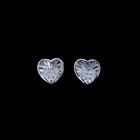 Fashion AAA Silver Cubic Zirconia Earrings 925 Star Shape For Girls