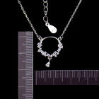 Romantic Dreamcatcher Silver Cubic Zirconia Necklace For Wedding Party