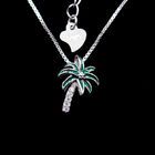Luxury Cubic Zirconia Solitaire Necklace / Flower CZ Stone Necklace