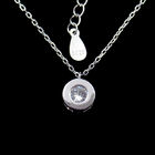 Butterfly 925 Sterling Silver Curb Chain , Cute Cubic Zirconia Drop Necklace