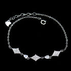 Elegant 925 Silver Tennis Bracelet / Cubic Zirconia Wedding Necklace