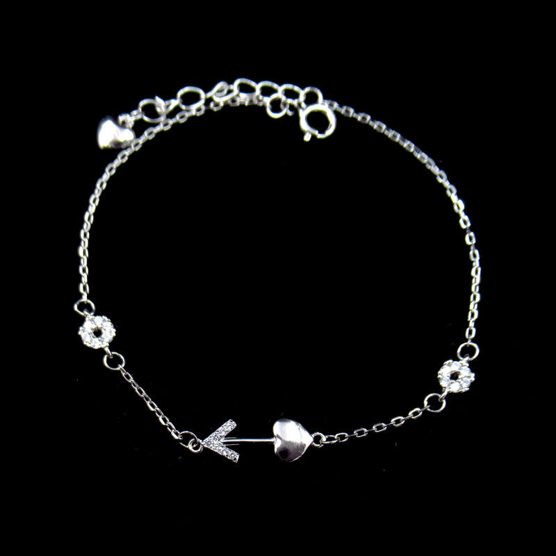 Eco Friendly Plating Silver Cubic Zirconia Bracelet Nickel Free And Lead Free